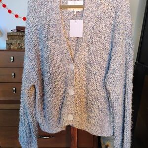 Pistola Women's Baggy Arm Cardigan - Cream, Lilac, & Gray